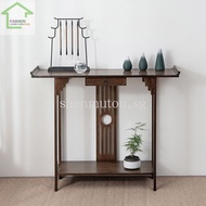 New Chinese Style Entrance Cabinet Entrance Living Room Console Altar Cabinet Altar Household Hallway Table God of Wealth Altar a Long Narrow Table Uq0s