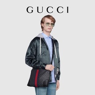 G GUCCI GUCCI GG Supreme Canvas GG Black Small Messenger Bag
