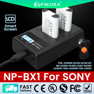 PALO NP-BX1 BX1 Battery &amp; LCD Charger For Sony RX100 ZV1 ZV1F M2 RX100II RX100III FDR-X3000R WX800 WX500 WX350 X3000 H400 HX99 RX100 M7 M6 AS300 HX400 HX60 WX350 AS300V HDR-AS300R FDR-X3000