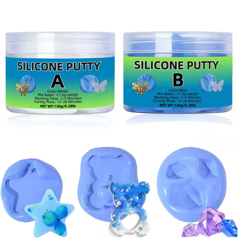 [Non-Toxic Silicone Putty Kit]Non-Toxic Silicone Putty Kit for DIY Resin Casting, Epoxy, Wax, Crafts