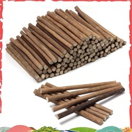 120Pcs 6 Inch Craft Sticks Long Wood Sticks Twigs Sticks Wood Logs for Crafts, for Decoration, DIY C