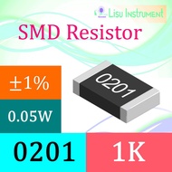 1K 0201 ±1% Thick Film Resistors SMD Chip Resistor 1001 1KΩ