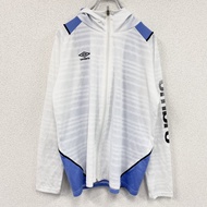 Umbro 全拉鍊夾克，白色，M 碼，古著。