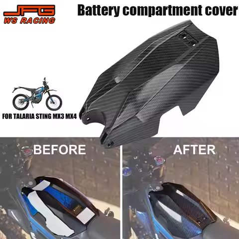 Motorcycle Battery Cover Guard PP Plastic Side Clamp Mount For TALARIA Talaria MX3 Talaria MX4 Talar