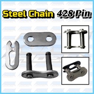 Steel Chain Joint Pin Clip 428 428H Rantai Pin Potong LC135 Y15 Y16 EX5 KRISS WAVE DASH 100 110 125 rk rkm