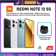 Redmi Note 13 4G/5G လက်ဆောင်းပစ္စည်း Redmi Buds 4 ဘလူးဒူး နာဂျပ်