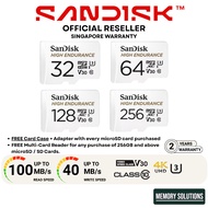 [Special Promotion] SanDisk High Endurance microSD Card with Adapter (CCTV/Car Dash Cam)