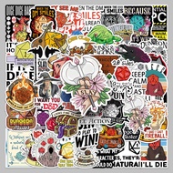 10/50 TRPG Fun Meme Sticker Board Game Player Luggage Skateboard Decoration Sticker