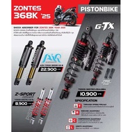 ล็อตใหม่ล่าสุด! โช๊คหลัง YSS GTX Zontes 368K ( พร้อมปรับเซ็ตค่ามาตรฐาน นุ่มหนึบ) By Pistonbike