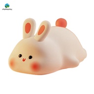 Night Light,Cute Silicone Lamp, Dimmable Light Up Bunny, Night Lamp,Rechargeable Bunny Nightlight, B
