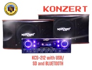 Konzert Kcs-212 todooke speaker system set 2way speakers bass reflex