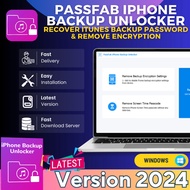 PassFab iPhone Backup Unlocker - Recover iTunes backup password & remove encryption | Windows