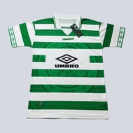 97-99 KE Texas Home Green and White Retro Short-Sleeve Football Jersey S-XXL