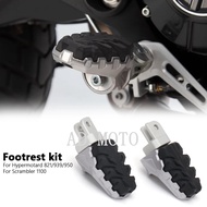 Motorcycle Foot Pegs Aluminium Rear Footrests Kit For Ducati Scrambler 1100 Sport Pro Hypermotard 821 939 HYPERMOTARD 950 SP