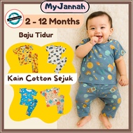 (2-12M) Baju Tidur Baby Boy Newborn SDM Baby Pyjamas Kids Clothing Sleepwear
