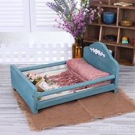 Props Cross-Border Bed Newborn Photography Small Wooden Bed Bed Baby Photography Photo Bed Shooting 