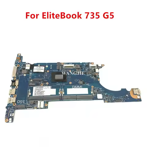 For HP EliteBook 735 G5 Laptop Motherboard L13665-001 L13664-601 L13663-601 6050A2930701 With CPU R3