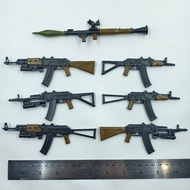 Miniature display toy model scale 1:6 - Russia - AK-47 series, AK-74, RPG, AKS-74, AK-103 - 4d brand