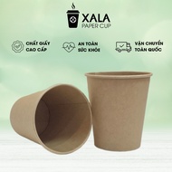 100 high quality disposable Kraft paper cups 1PE 3oz - 7oz - 9oz