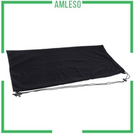 [Amleso] Badminton Racket Cover Storage Case carry pouch Black Strap Soft Suede Surface