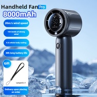 Portable Handheld Fan Semiconductor Cooling Air Turbine Refrigeration Air Conditioner Fan 8000mAh