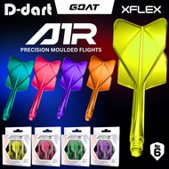 GOAT A1R DARTS FLIGHT - No 6 SHAPE XFLEX AIR Precision Moulded Integrated Dart Flights Shafts 3Pcs/P