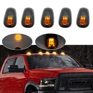 5pcs Amber สีขาว LED CAB หลังคา MARKER ไฟวิ่งสําหรับรถบรรทุก SUV 4x4 Dodge RAM F150 / F250 / F350 สั