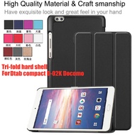 Tablet Case Cover for Dtab compact D-02K Docomo case 8.0inches cover case PU Leather Tri-fold Stand cover for Docomo D-02K casing