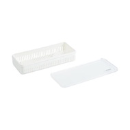 New- Stora Lucio Cutlery Holder with Cover - White