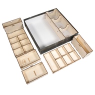 The Broken Token Board Game Organizer - Dead of Winter: The Long Night Compatible Wood Storage Box w