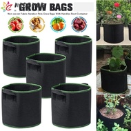 MIOSHOP 1/3/5/7/10 Gallon Grow Bag, with Handles Felt Garden Planting Bag, Durable Garden Tools 1/3/