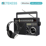Retekess TR618เครื่องเล่นวิทยุทรานซิสเตอร์ MP3และ TR101หูฟังดิจิตอลวิทยุรองรับอินพุต AUX