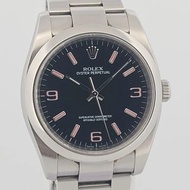 Rolex Oyster Perpetual 36mm Black Dial Pink Index 116000