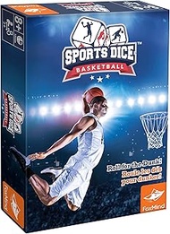 FoxMind Games: Sports Dice Basketball - Throw The Ball On Net & Dunk to Win, Rolling Board Game, Fun