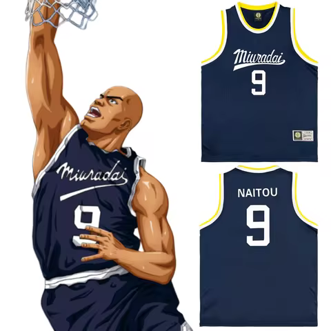 Anime MIURADAI Naitou Cosplay Costumes #9 Tetsuya Naitou Basketball Jersey Mens Halloween Party Cost