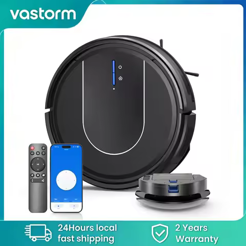 E2 Robot Vacuum Cleaner 3-in-1 Vacuum Floor Mop Cleaner with Auto-Charging 5000Pa Strong Suction Ale
