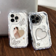 For OPPO A6 A5 Pro A3X A60 A18 A17 A16 A15 A5s A38 A78 A58 A3s A31 Love Mirror Phone Case