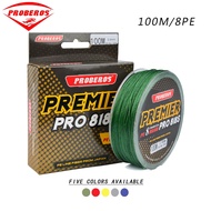 Proberos Fishing Line Braided Line x8 100M PE line fishing tackle 15lb-120LB