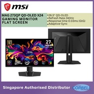 MSI MAG 273QP QD-OLED X24 26.5" QD-OLED Flat Monitor /240hz/RR 0.03ms/Adaptive Sync /2560 x 1440 (WQ