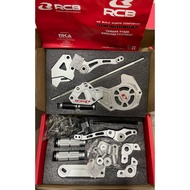 RCB YAMAHA Y15 Y15ZR SINGLE RACING FOOTREST SET S2 SESIES -SILVER (RACING BOY)