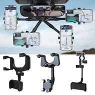 In-Car Rear View Mirror Mount GPS Phone Holder | 360 Degree Rotated car holder pemegang telefon手机支架