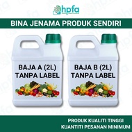 Baja AB / Hidroponik / Fertigasi / Sayuran 4L (2L A +2L B) - Borong / Wholesale
