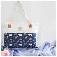 New Restock Canvas Tote Bag Men/Women Trendy Big Camera With Leaf 090