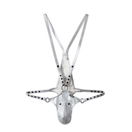 Fashion One-Piece T-Back Jockstrap Trendy Men Nightclub Performance Underwear Adjustable Suspenders 