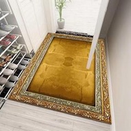 HI8R金鑽絨地毯土黃色耐髒客廳臥室輕奢入戶門墊門口歐式進門地墊