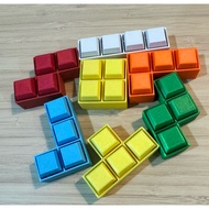 [3D printed tetris clicker keychain] 4 keys Tetris Clicker Keychain
