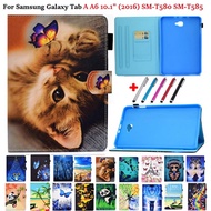 for Samsung Galaxy Tab A A6 10.1 2016 Case SM-T580 T585 Tablet Cute Kids Animal Cover for Samsung Ga