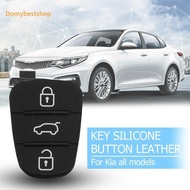 [Domybestshop.my] 10-1PCS Replacement 3 Buttons Remote Key Fob Case Rubber Pad For Hyundai I10 I20 I30 IX35 Kia K2 K5 Rio Sportage Flip Key Parts