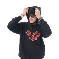 NOTCRY BLACK HOODIE |KISS| 330GSM