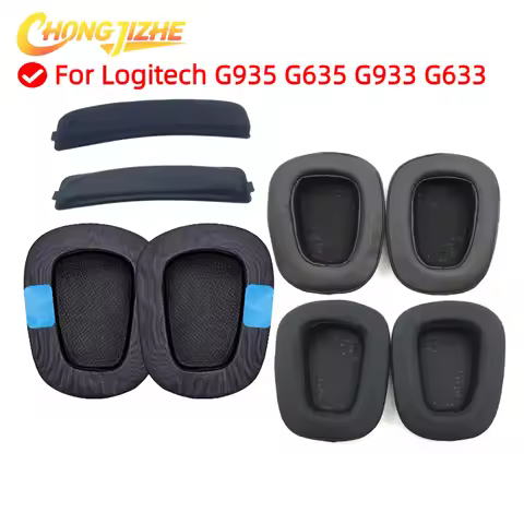 Replacement Ear Pads Cups Earpad Memory Foam Cushions For Logitech G935 G635 G933 G633 Headphones He